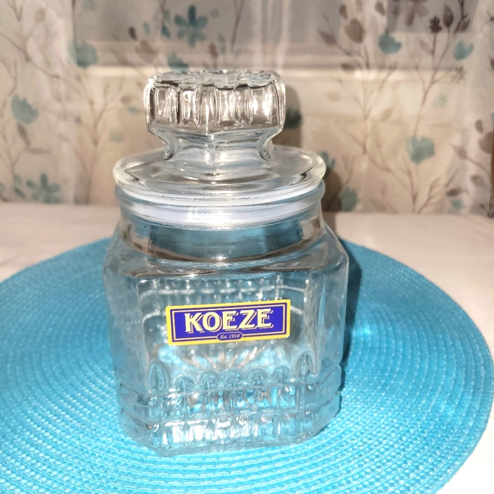 Vtg Koeze Drugstore Candy Jar Apothecary w/sealed lid